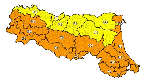 Allerta gialla per criticita' per vento - Emissione 25/02/2023