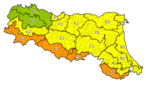 Allerta gialla per criticita' temporali - Emissione 13/03/2023