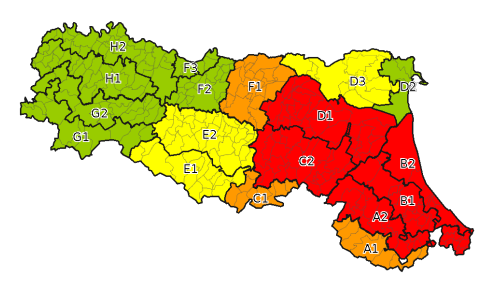 Allerta arancione per criticità idraulica - Emissione 20/05/2023 ore 12