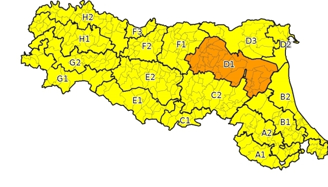 Allerta gialla per criticità per temporali - Emissione 22/09/2024